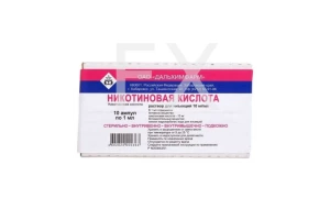НИКОТИНОВАЯ КИСЛОТА р-р д/ин. (амп.) 1% - 1мл n10