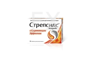 СТРЕПСИЛС С СОГРЕВАЮЩИМ ЭФФЕКТОМ таб д/расс. n24