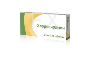 ХЛОРОПИРАМИН таб 25мг n20