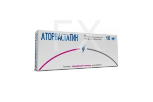 АТОРВАСТАТИН таб п/об 10мг n30