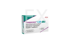 ИНКРЕСИНК таб п/об 25мг+30мг n28