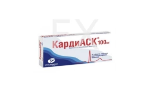 КАРДИАСК таб п/об 100мг n30