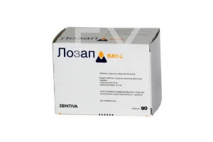 ЛОЗАП ПЛЮС таб п/об 50мг+12.5мг n90