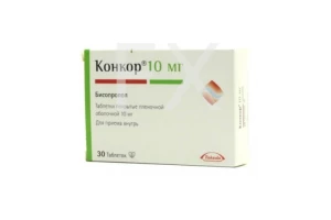 КОНКОР таб п/об 10мг n30