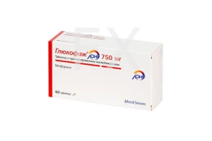 ГЛЮКОФАЖ ЛОНГ таб п/об пролонг 750мг n60
