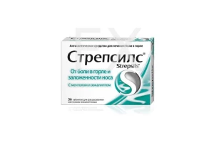 СТРЕПСИЛС С МЕНТОЛОМ И ЭВКАЛИПТОМ таб д/расс. n36