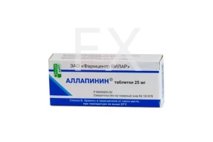 АЛЛАПИНИН таб 25мг n30