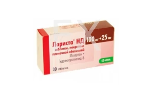 ЛОРИСТА НД таб п/об 100мг+25мг n30