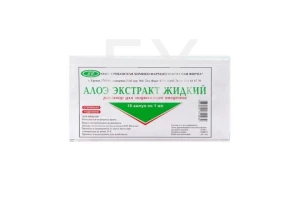 АЛОЭ ЭКСТРАКТ ЖИДКИЙ р-р д/ин. (амп.) 1мл n10