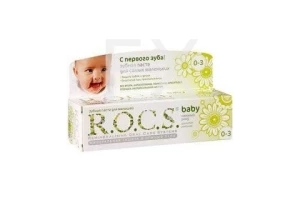 РОКС (R.O.C.S.) Baby зубная паста Нежный уход Ромашка 45мл