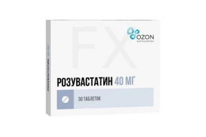 РОЗУВАСТАТИН таб п/об 40мг n30