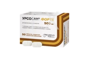 УРСОСАН ФОРТЕ таб п/об 500мг n50