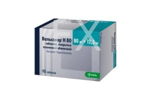 ВАЛЬСАКОР Н таб п/об 80мг+12.5мг n90