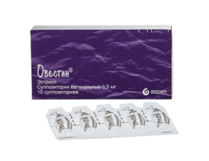 ОВЕСТИН свечи ваг. 0.5мг n15