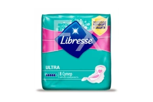 ПРОКЛАДКИ ГИГИЕНИЧЕСКИЕ Либресс (Libresse) Ultra Super n8