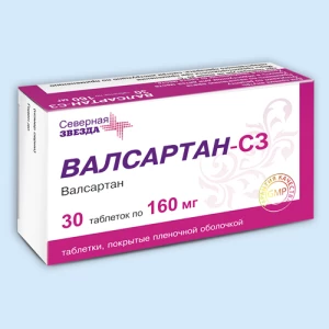 ВАЛСАРТАН таб п/об 80мг n30