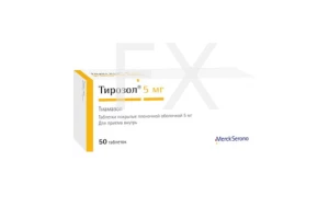 ТИРОЗОЛ таб п/об 5мг n50