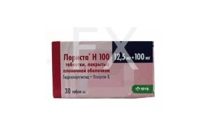 ЛОРИСТА Н таб п/об 100мг+12.5мг n30