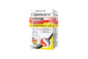 СТРЕПСИЛС ИНТЕНСИВ спрей (фл.) 15мл Медово-Лимонный