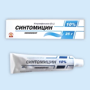 СИНТОМИЦИНА ЛИНИМЕНТ линим. (туба) 10% 25г
