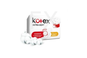 ПРОКЛАДКИ ГИГИЕНИЧЕСКИЕ Котекс (Kotex) Ultra Soft Нормал n10