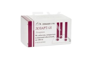 ЛОЗАРТАН таб п/об 100мг n90