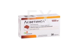ЛЕВЕТИНОЛ таб п/об 1000мг n30