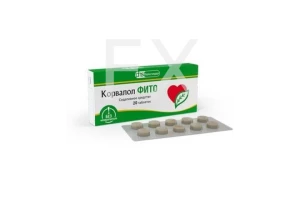 КОРВАЛОЛ ФИТО таб 1.16мг+28мг+16.4мг n20