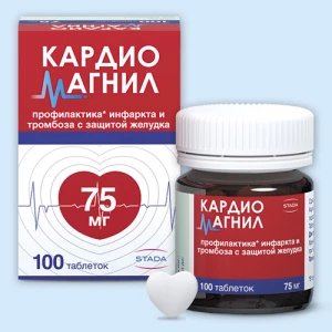 КАРДИОМАГНИЛ таб п/об 75мг+15.2мг n30