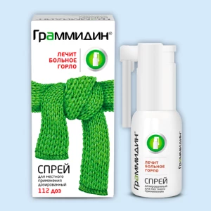 ГРАММИДИН спрей д/горла (фл.) 112доз