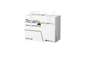 ЛОЗАП ПЛЮС таб п/об 50мг+12.5мг n60
