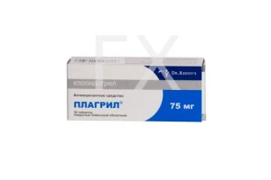 ПЛАГРИЛ таб п/об 75мг n30