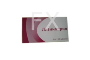 ЛИЗИНОПРИЛ таб 5мг n30