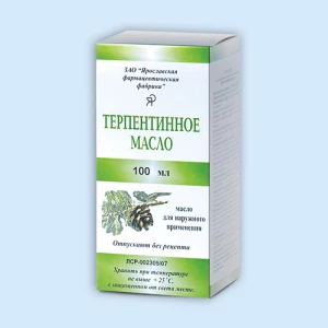 СКИПИДАР (МАСЛО ТЕРПЕНТИННОЕ) живичный (бан.) 100мл