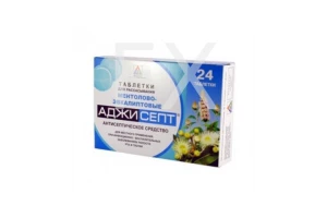 АДЖИСЕПТ пастилки n24 Ментол-Эвкалипт
