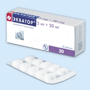 ЭКВАТОР таб 5мг+20мг n30