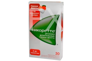 НИКОРЕТТЕ резин. жев. 4мг n30 Фруктовый