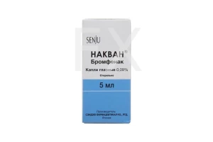 НАКВАН капли гл. (фл.) 0.09% 5мл