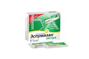ЭСПУМИЗАН ЭКСТРА гран. д/приг. сусп. (саше) 125мг n14