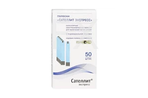 ТЕСТ ПОЛОСКИ К ГЛЮКОМЕТРУ Сателлит Экспресс n50