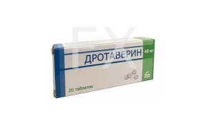 ДРОТАВЕРИНА ГИДРОХЛОРИД таб 40мг n20