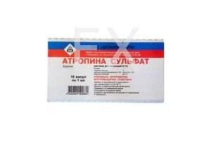 АТРОПИНА СУЛЬФАТ р-р д/ин. (амп.) 0.1% - 1мл n10