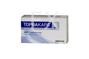 ТОРВАКАРД таб п/об 10мг n90