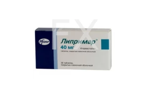 ЛИПРИМАР таб п/об 40мг n30