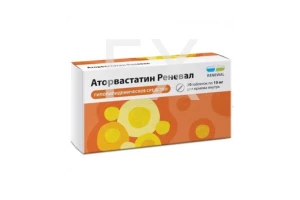 АТОРВАСТАТИН таб п/об 10мг n30