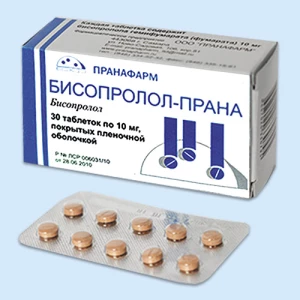 БИСОПРОЛОЛ таб п/об 10мг n30