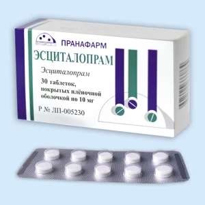 ЭСЦИТАЛОПРАМ таб п/об 10мг n30