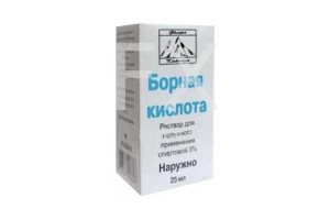 БОРНАЯ КИСЛОТА р-р спирт. (фл.) 3% - 25мл n1