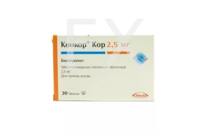 КОНКОР КОР таб п/об 2.5мг n30