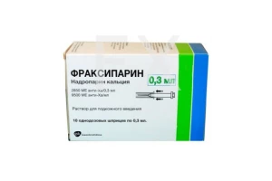 ФРАКСИПАРИН р-р д/ин. (шприц) 0.3мл n10